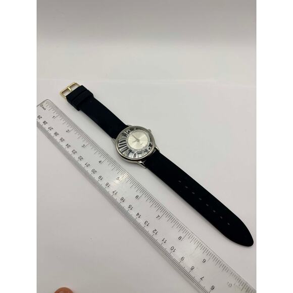 Silver & Black Art Decor Men’s Watch - Picture 4 of 5